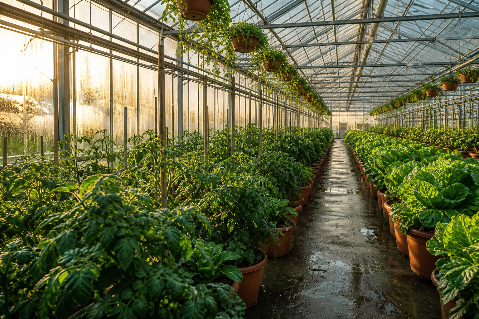 Gewächshauskultur im professionellen Gartenbau